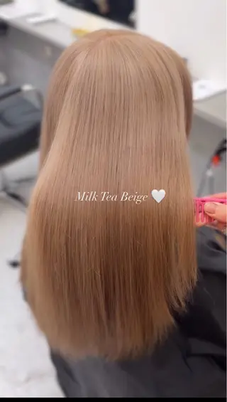 ロング カラー レイヤー透明感カラー ブリーチ🎀オトハのヘアスタイル