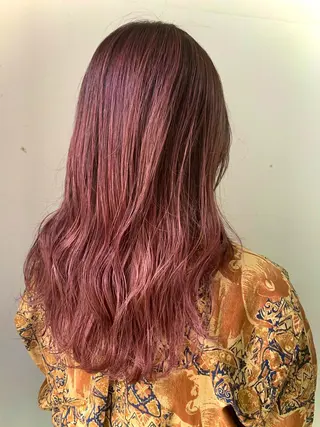セミロング カラー 加藤 佑哉のヘアスタイル