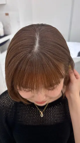 カラー YOLO 渋谷 nanamiのヘアスタイル