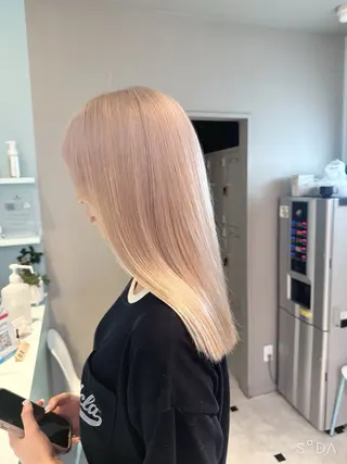 ロング カラー 韓国風艶カラー🪽 yuuna🪽🍨のヘアスタイル