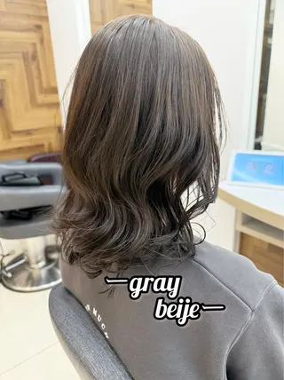 セミロング 💎艶髪カラー✨ kei／透明感のヘアスタイル