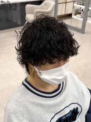 メンズ 京都河原町 メンズパーマ助川龍哉のヘアスタイル