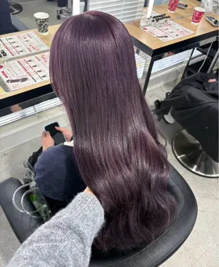 ロング miku/ラベンダー 透明感カラー🪻❤︎のヘアスタイル