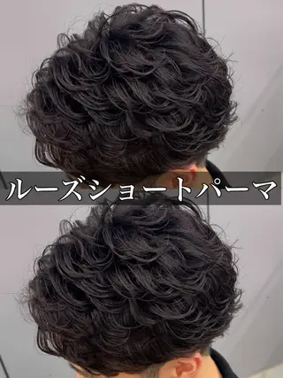 パーマ メンズ オカベ ショウマのヘアスタイル