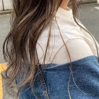 セミロング カラー 田町駅徒歩5分 🌼fumiのヘアスタイル