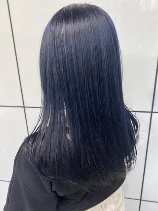 ロング カラー ボブ/暖色カラー コウボヒカルのヘアスタイル