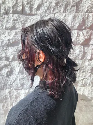 ミディアム カラー 中野 竜介のヘアスタイル