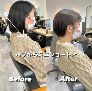 ショート 🍃ボブ&ショート 特化🍃髪質改善🍃のヘアスタイル