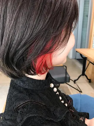 カラー レイヤー/大人ボブ| ワタナベ リョウカのヘアスタイル