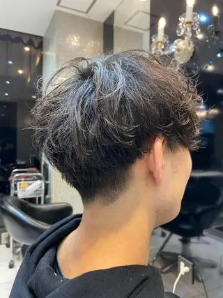 ショート パーマ メンズ メンズ特化🔥 アサオカカズキのヘアスタイル