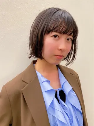 ショート 似合わせレイヤー/ ケアパーマ/高倉のヘアスタイル