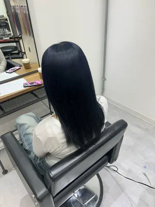 ロング SAKI🎀NEXT 池袋/韓国風カラーのヘアスタイル