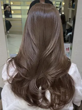 カラー ロング 垢抜け・上品カラー ブラウン♡ゆうり🎀のヘアスタイル