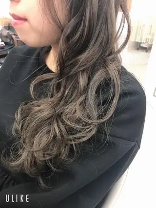 ミディアム 豊中駅3分eha レッスンモデルのヘアスタイル