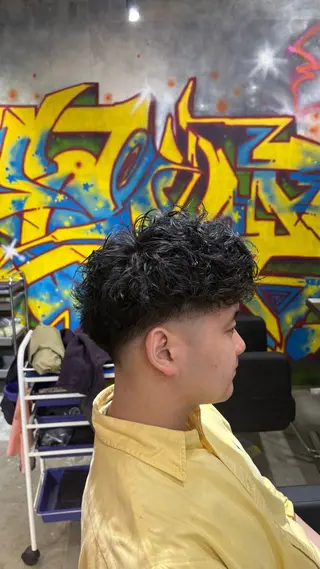ショート 永倉 迅人 /メンズカットパーマのヘアスタイル