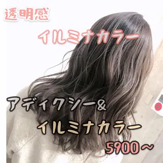 セミロング カラー ヘアアレンジ 【公式】amble luxe池袋東口🩷のヘアスタイル