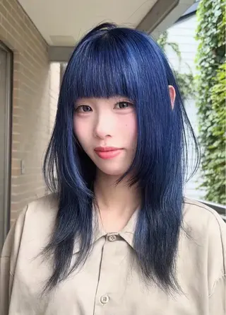 ロング カラー 艶カラー/カラー モデル募集中/シンヤのヘアスタイル