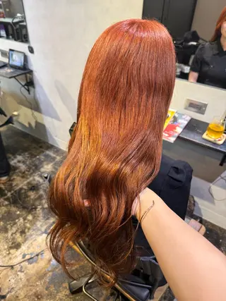 ロング カラー 透明感カラー/パーマ 🌀アオノのヘアスタイル