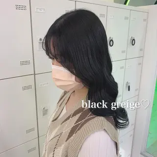 ロング カラー ヘアアレンジ 🍒韓国暖色ヘア NO.1🍒🪽のヘアスタイル