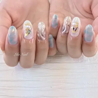 ネイル モチの良さ◉ フィルインネイル♡のネイルデザイン