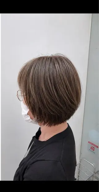 ミディアム カラー 成瀬スパイラル パーマ清水大隼のヘアスタイル
