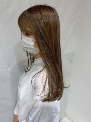 セミロング カラー チバ タクミのヘアスタイル