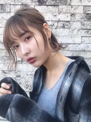 ミディアム 透明感カラー🌿ボブ ✨飛田 ケイのヘアスタイル