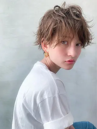 ショート カラー 🉐レイヤー/塩見 弘樹🉐渋谷のヘアスタイル