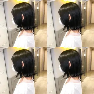 ミディアム カラー ハイトーン×レイヤー カットTAKUMIのヘアスタイル