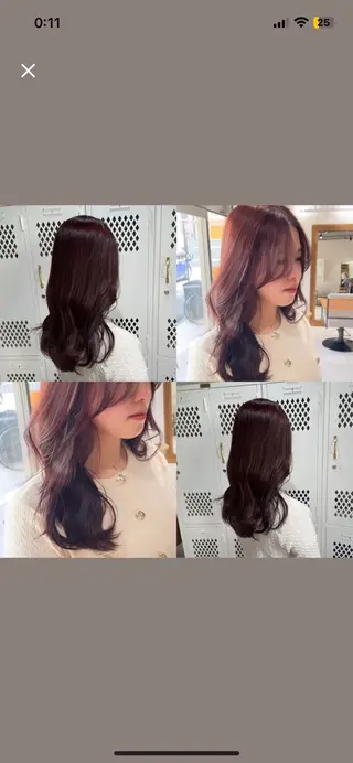 ロング カラー 🍑透明感トレンド カラー🍑のヘアスタイル
