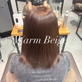 ミディアム カラー 艶カラー✨️髪質改善 🪽縮毛矯正mamiのヘアスタイル