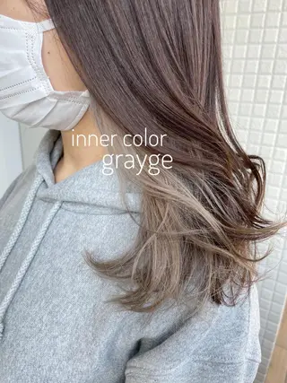 セミロング カラー 大平 美沙のヘアスタイル