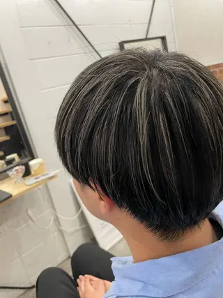 ショート カラー メンズ 💈メンズハイライト 南谷💈のヘアスタイル