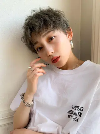 ショート カラー パーマ Ra.Mama ラママのヘアスタイル