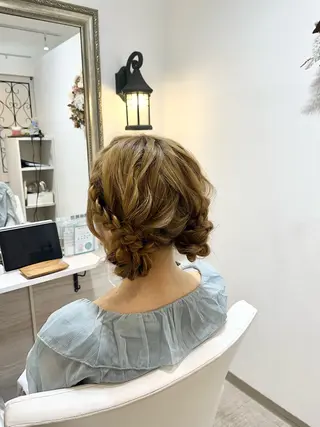 セミロング 🎀 縮毛矯正ヘア セット/ハルナ🎀のヘアスタイル