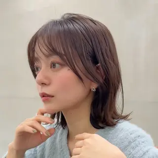 ショート カラー 顔周り✂️透明感 レイヤー/みっきーのヘアスタイル