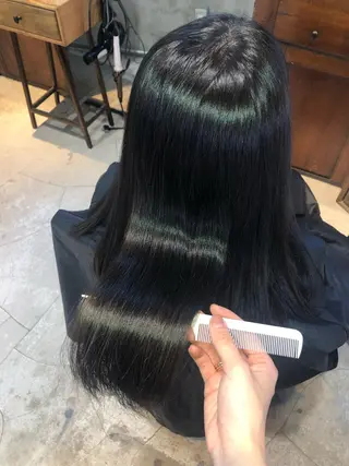 セミロング カラー ヘアアレンジ TOKI /透明感/原宿のヘアスタイル