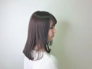 セミロング カラー 💜髪質改善美髪💜 星野清光のヘアスタイル