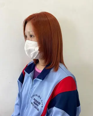 ミディアム カラー 栗崎 菜弥のヘアスタイル