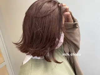 ミディアム cipre/レイヤー 透明感/miyabiのヘアスタイル
