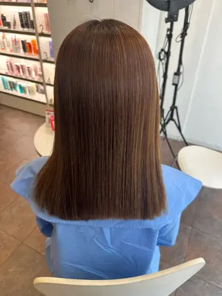 ミディアム パーマ 西村 奈桜のヘアスタイル