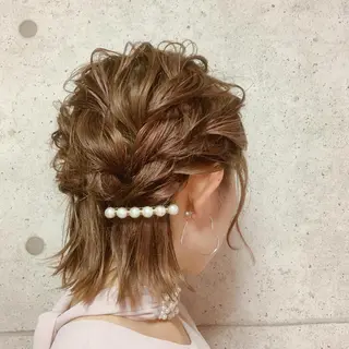 ショート カラー ヘアアレンジ 森 早希絵のヘアスタイル
