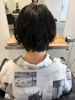 ショート パーマ MAKI/名駅/ セット/透明感カラーのヘアスタイル