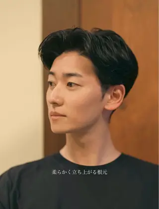 パーマ メンズ メンズショート タチカワユウキのヘアスタイル
