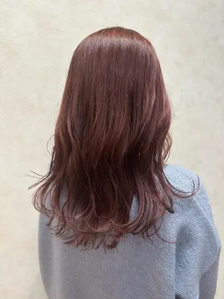 セミロング カラー アメイジングヘアー 千歳店 福嶋のヘアスタイル