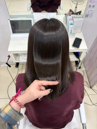 ミディアム カラー 🎀ゆい🎀 髪質改善カラー🎀のヘアスタイル