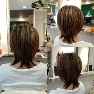 ミディアム hair bonitaのヘアスタイル