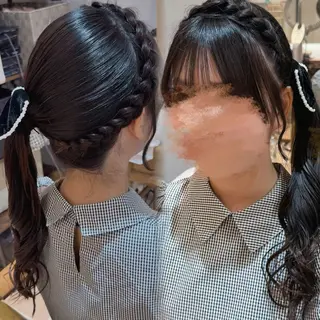 ロング ヘアアレンジ 武蔵小山駅4分🤍 セイラ モデル募集中のヘアスタイル