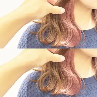 セミロング カラー 🦋韓国系指名No1 店長/圓山 祐也🦋のヘアスタイル