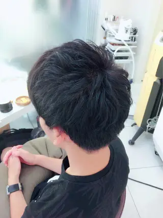 ショート 広がり、まとまらない お悩み改善/ 中田のヘアスタイル